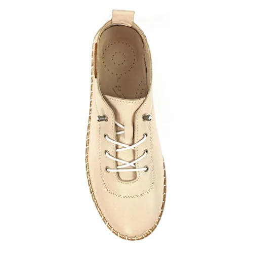 LUNAR Evie Cream Leather Plimsoll 15 LUNAR Evie Cream Leather Plimsoll -Slipper Supply Store evie cream leather plimsoll p7128 407779 image