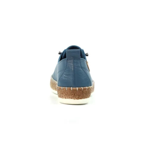 LUNAR Evie Mid Blue Leather Plimsoll -Slipper Supply Store evie mid blue leather plimsoll p7130 407899 image