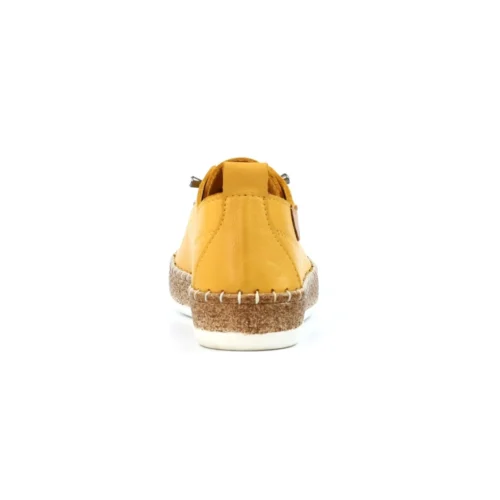 LUNAR Evie Mustard Leather Plimsoll -Slipper Supply Store evie mustard leather plimsoll p7131 407959 image