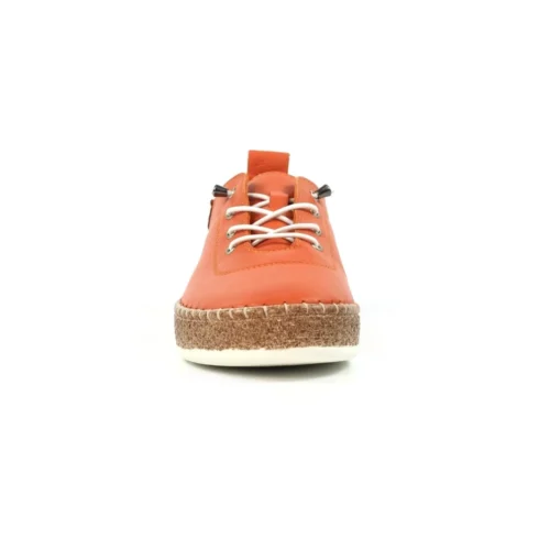 LUNAR Evie Orange Leather Plimsoll -Slipper Supply Store evie orange leather plimsoll p7132 408001 image