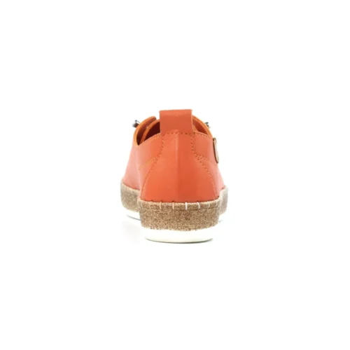 LUNAR Evie Orange Leather Plimsoll -Slipper Supply Store evie orange leather plimsoll p7132 408007 image