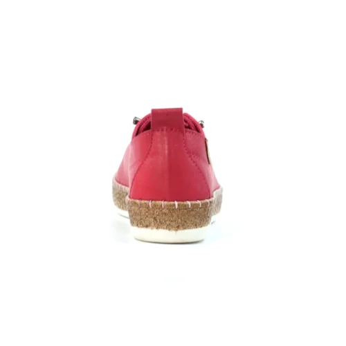 LUNAR Evie Raspberry Leather Plimsoll -Slipper Supply Store evie raspberry leather plimsoll p7133 408067 image