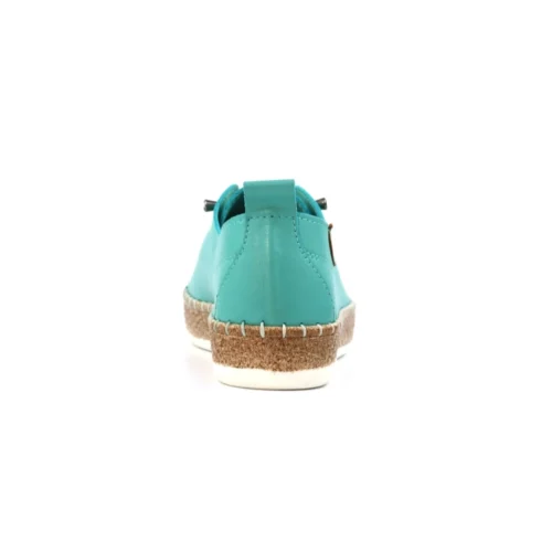 LUNAR Evie Turquoise Leather Plimsoll -Slipper Supply Store evie turquoise leather plimsoll p7135 408181 image