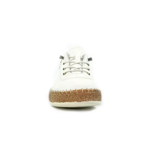 LUNAR Evie White Leather Plimsoll -Slipper Supply Store evie white leather plimsoll p7136 408241 image