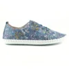 LUNAR Exbury Blue Floral Leather Plimsoll 15 LUNAR Exbury Blue Floral Leather Plimsoll -Slipper Supply Store exbury blue floral leather plimsoll p5052 303107 image
