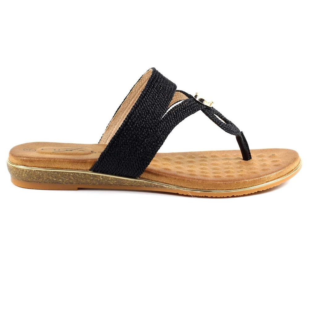 LUNAR Ezra Black Sandal 1 LUNAR Ezra Black Sandal