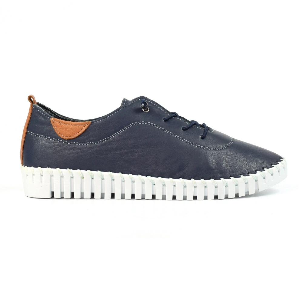 LUNAR Flamborough Navy Leather Shoe 1 LUNAR Flamborough Navy Leather Shoe