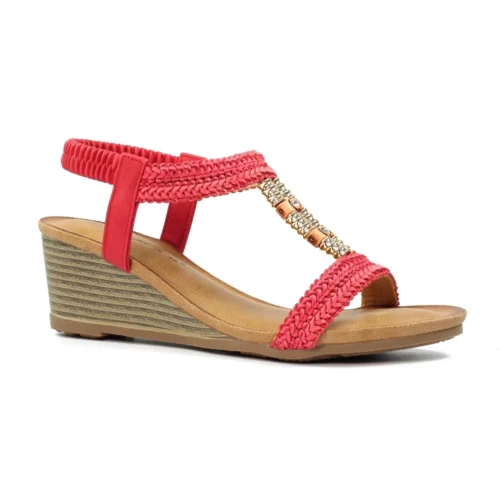 LUNAR Florence Coral Wedge Sandal 10 LUNAR Florence Coral Wedge Sandal -Slipper Supply Store florence coral wedge sandal p7346 421786 image