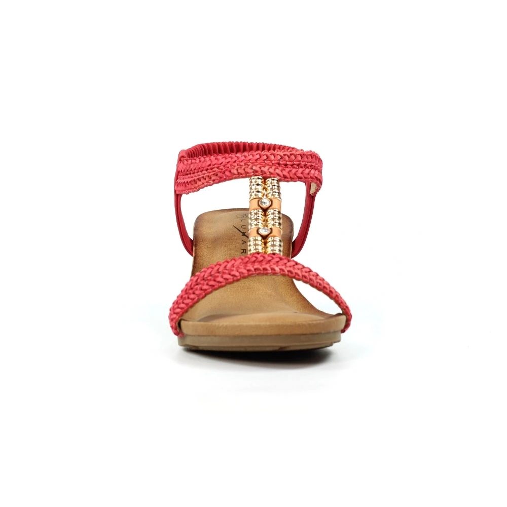 LUNAR Florence Coral Wedge Sandal 5 LUNAR Florence Coral Wedge Sandal - Image 5