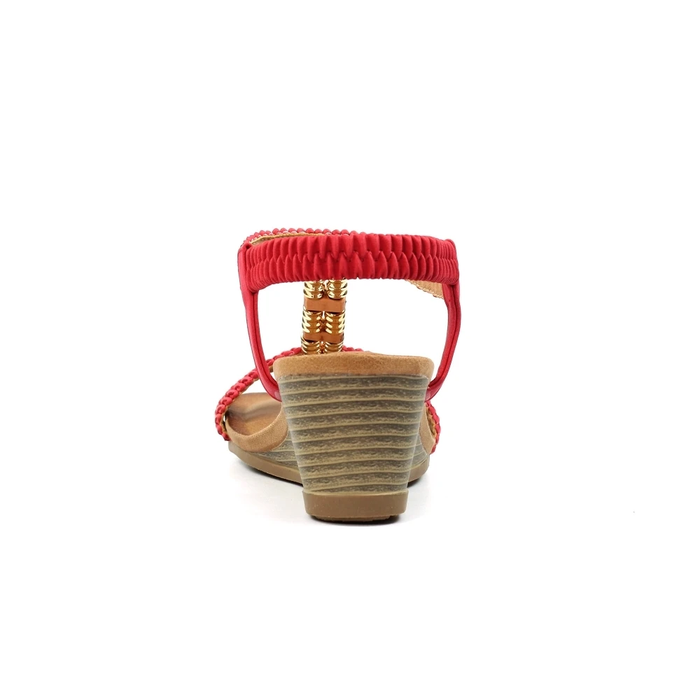 LUNAR Florence Coral Wedge Sandal 6 LUNAR Florence Coral Wedge Sandal - Image 6
