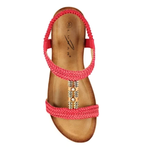 LUNAR Florence Coral Wedge Sandal 14 LUNAR Florence Coral Wedge Sandal -Slipper Supply Store florence coral wedge sandal p7346 421810 image