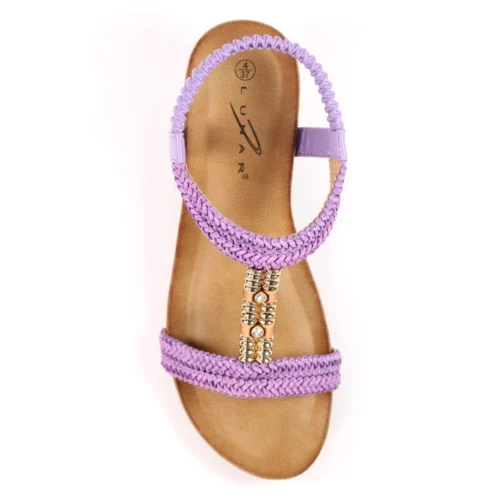 LUNAR Florence Lilac Wedge Sandal -Slipper Supply Store florence lilac wedge sandal p7349 421936 image