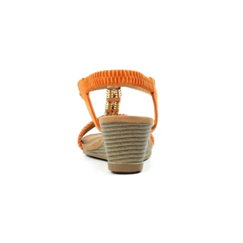 LUNAR Florence Orange Wedge Sandal -Slipper Supply Store florence orange wedge sandal p7345 421750 image