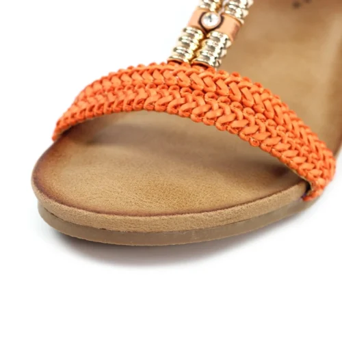 LUNAR Florence Orange Wedge Sandal -Slipper Supply Store florence orange wedge sandal p7345 421768 image