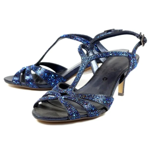 LUNAR Francie Wide Fit Blue Gemstone Sandal -Slipper Supply Store francie wide fit blue gemstone sandal p6738 382490 image