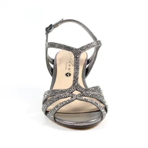 LUNAR Francie Wide Fit Pewter Gemstone Sandal -Slipper Supply Store francie wide fit pewter gemstone sandal p6740 382568 image