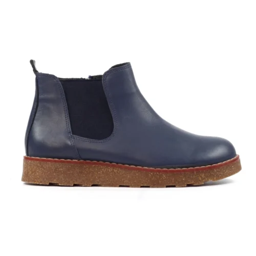LUNAR Georgie Navy Leather Boot