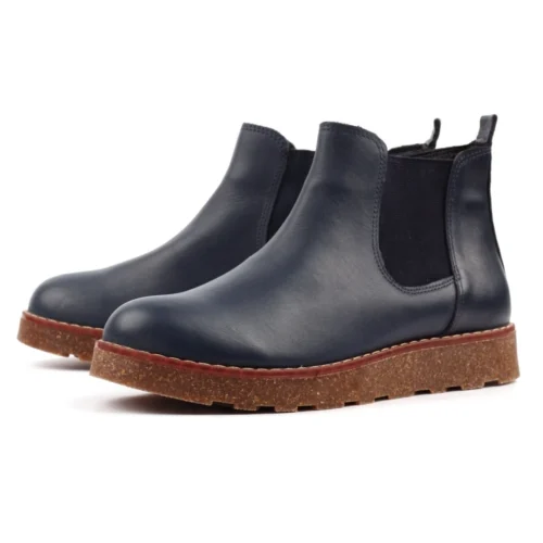 LUNAR Georgie Navy Leather Boot -Slipper Supply Store georgie navy leather boot p7634 437993 image