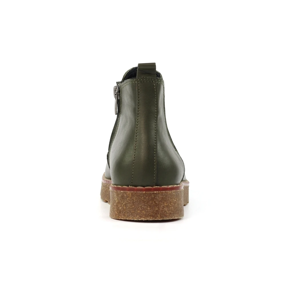 LUNAR Georgie Olive Leather Boot 6 LUNAR Georgie Olive Leather Boot - Image 6
