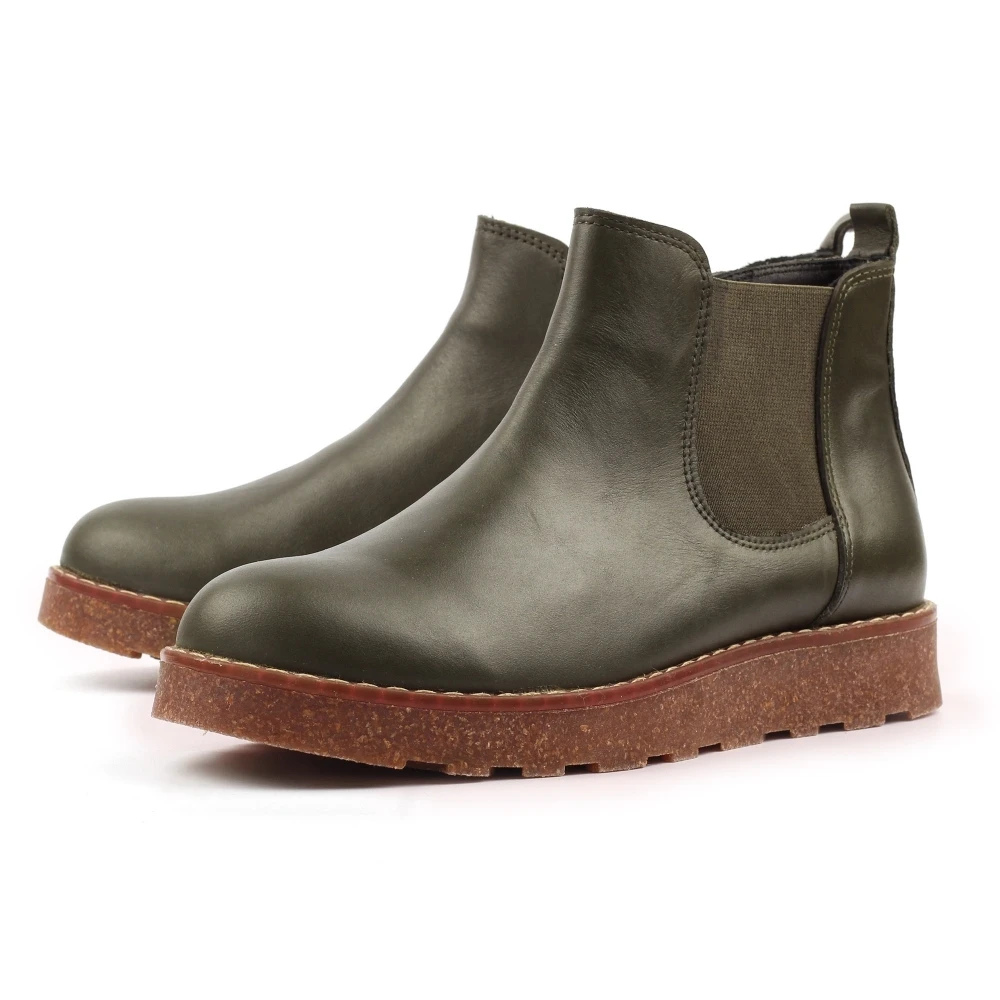 LUNAR Georgie Olive Leather Boot 7 LUNAR Georgie Olive Leather Boot - Image 7