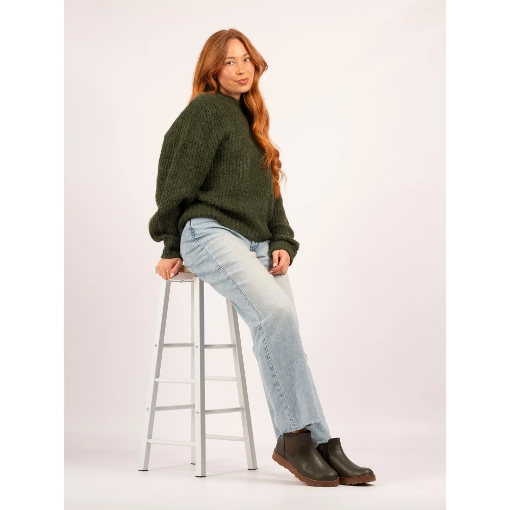 LUNAR Georgie Olive Leather Boot 4 LUNAR Georgie Olive Leather Boot - Image 4