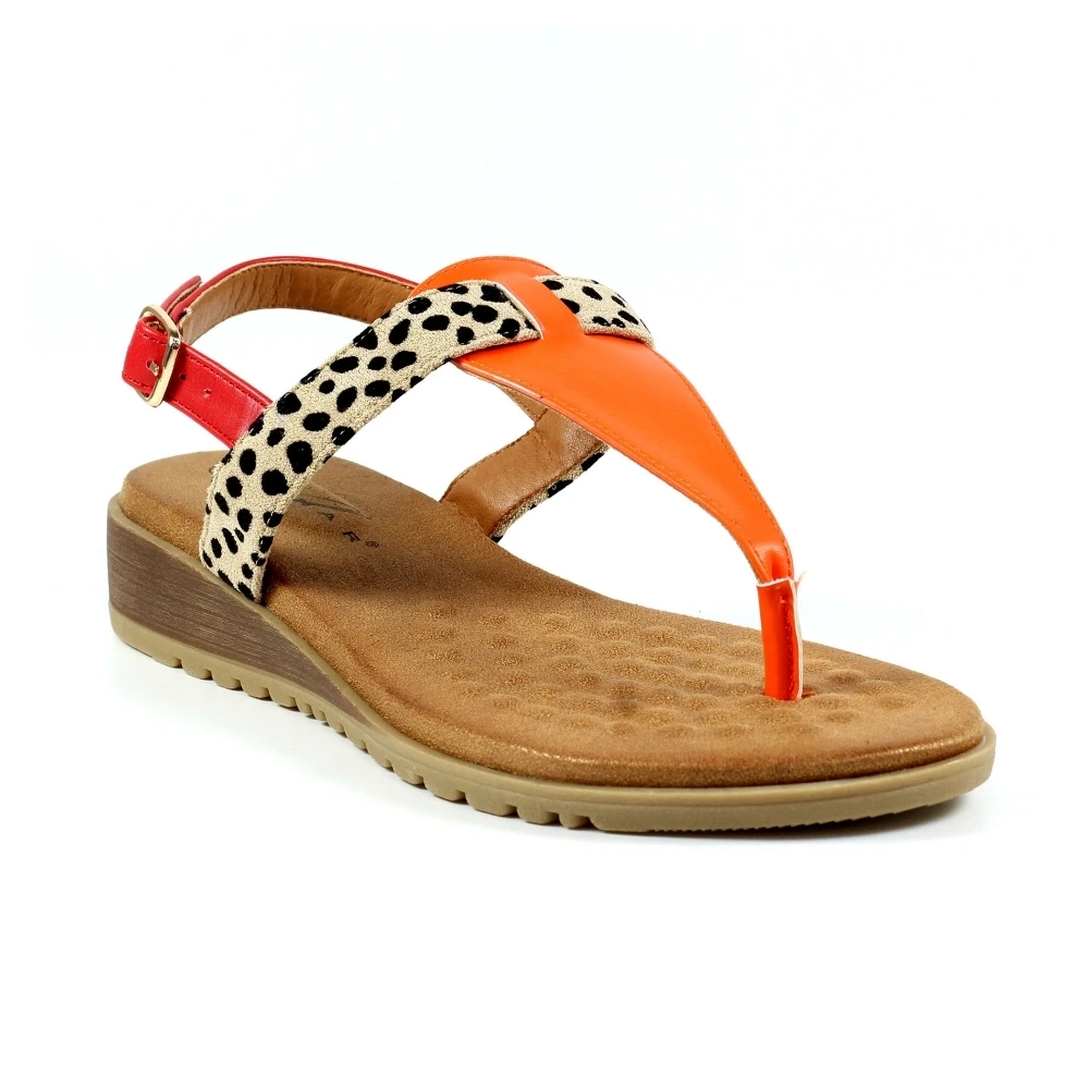 LUNAR Gina Orange Sandal 4 LUNAR Gina Orange Sandal - Image 4