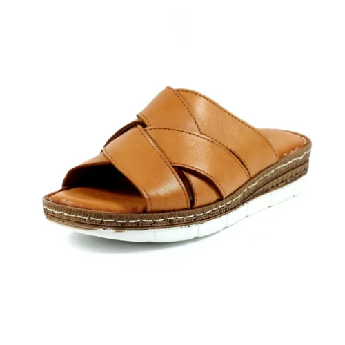 LUNAR Gwen Tan Leather Sandal -Slipper Supply Store gwen tan leather sandal p6360 374560 image