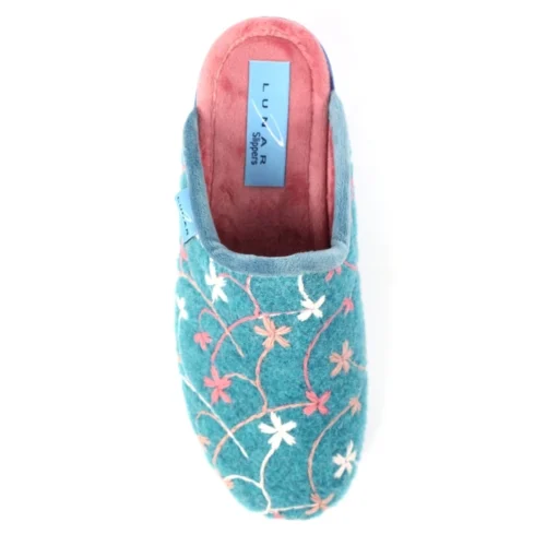LUNAR Harlow Teal Slipper -Slipper Supply Store harlow teal slipper p7533 432531 image