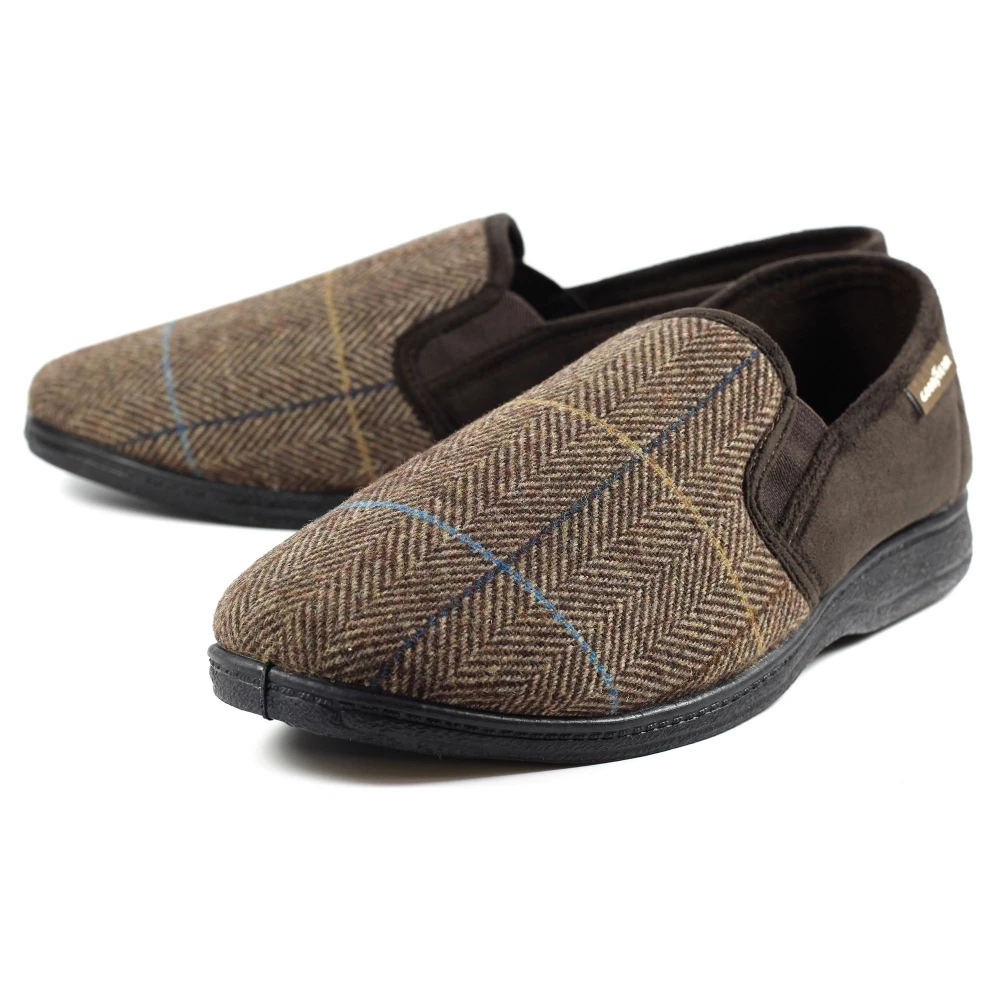 Goodyear Harrison Brown Tweed Slipper 7 Goodyear Harrison Brown Tweed Slipper - Image 7