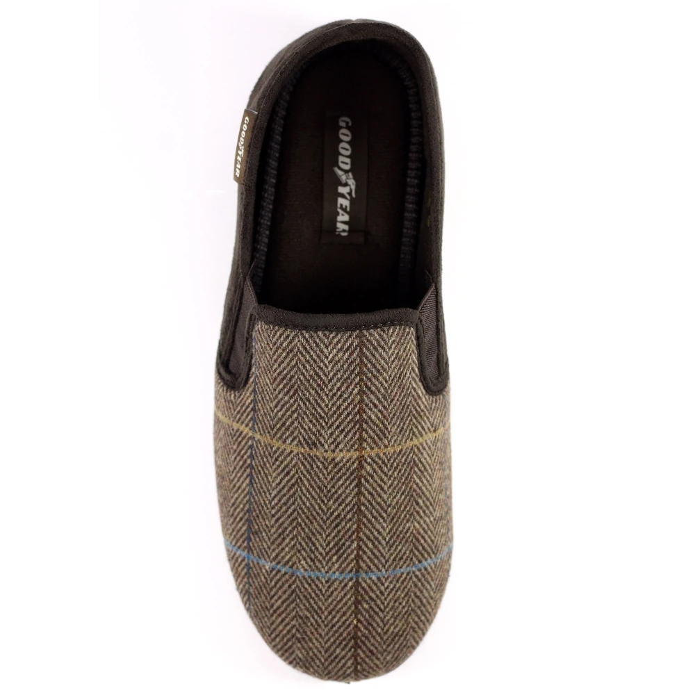 Goodyear Harrison Brown Tweed Slipper 8 Goodyear Harrison Brown Tweed Slipper - Image 8