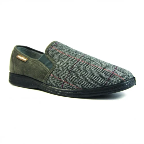 Goodyear Harrison Grey Tweed Slipper -Slipper Supply Store harrison grey tweed slipper p4853 304141 image
