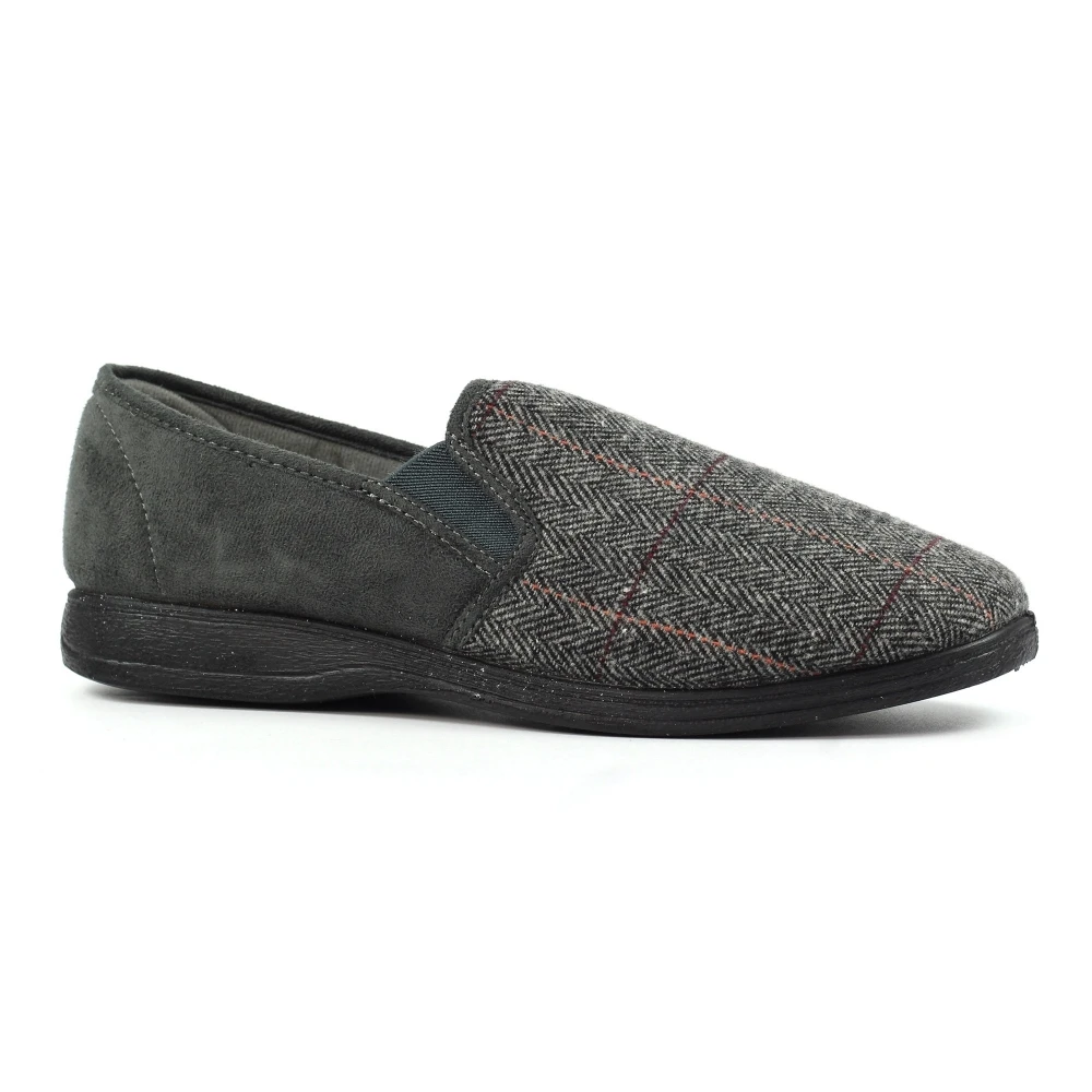 Harrison II Grey Slipper 3 Harrison II Grey Slipper - Image 3