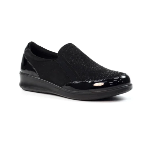 LUNAR Hattie Black Wedge Shoe 10 LUNAR Hattie Black Wedge Shoe -Slipper Supply Store hattie black wedge shoe p7018 397669 image
