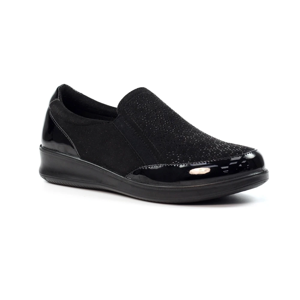 LUNAR Hattie Black Wedge Shoe 3 LUNAR Hattie Black Wedge Shoe - Image 3