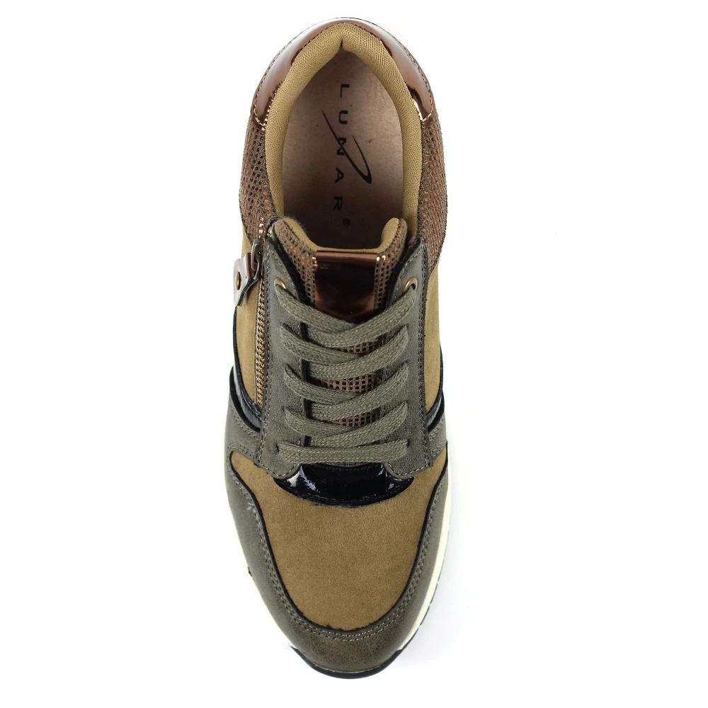 LUNAR Hazel Khaki Wedge Trainer 8 LUNAR Hazel Khaki Wedge Trainer - Image 8