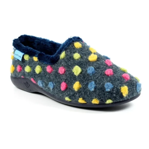 LUNAR Helix Blue Polka Dot Slipper -Slipper Supply Store helix blue polka dot slipper p6801 386501 image