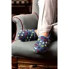 LUNAR Helix Mid Blue Polka Dot Slipper