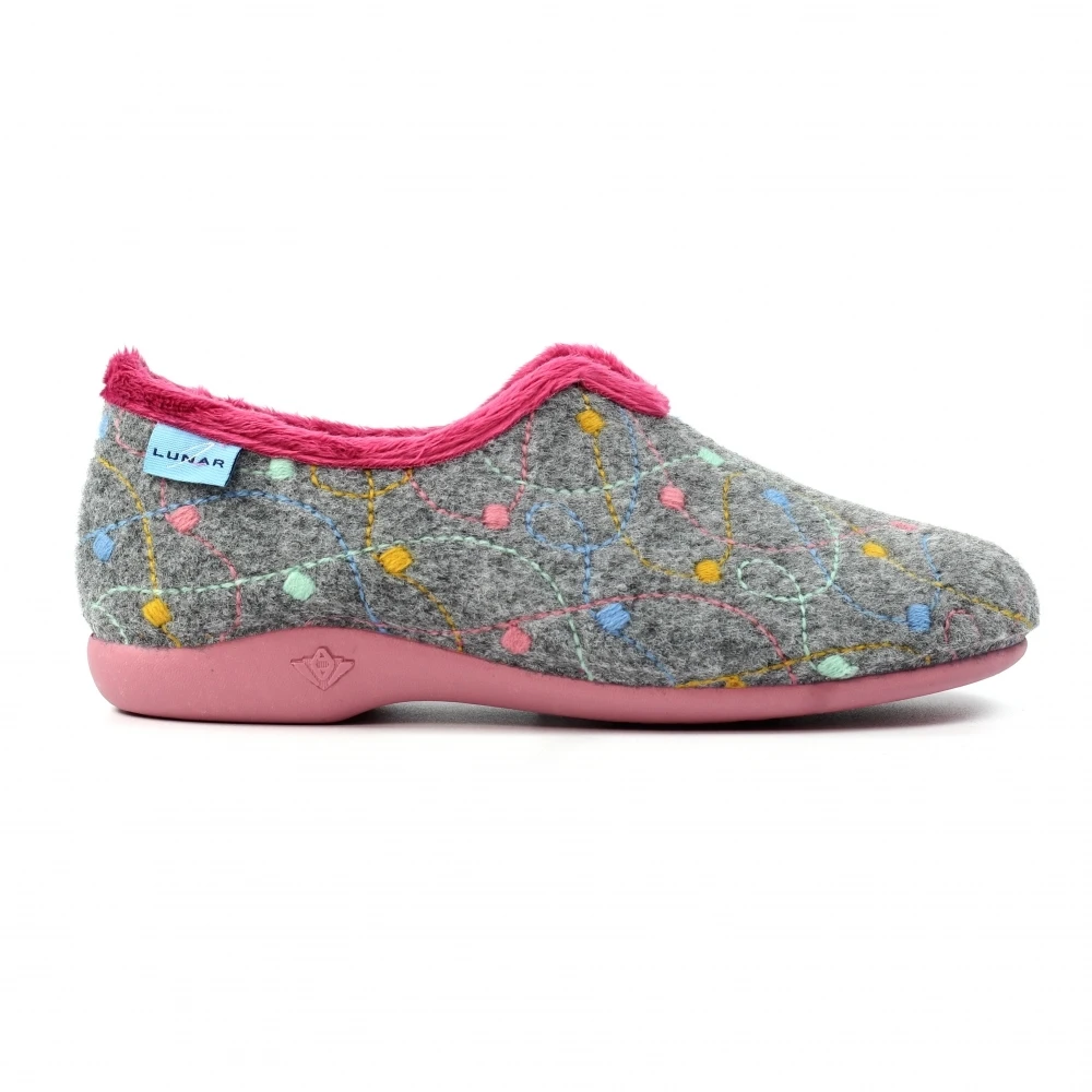 LUNAR Helsinki Grey Slipper 1 LUNAR Helsinki Grey Slipper