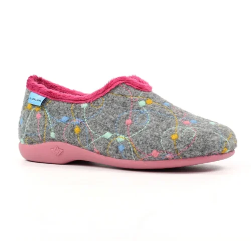 LUNAR Helsinki Grey Slipper 10 LUNAR Helsinki Grey Slipper -Slipper Supply Store helsinki grey slipper p7555 431078 image