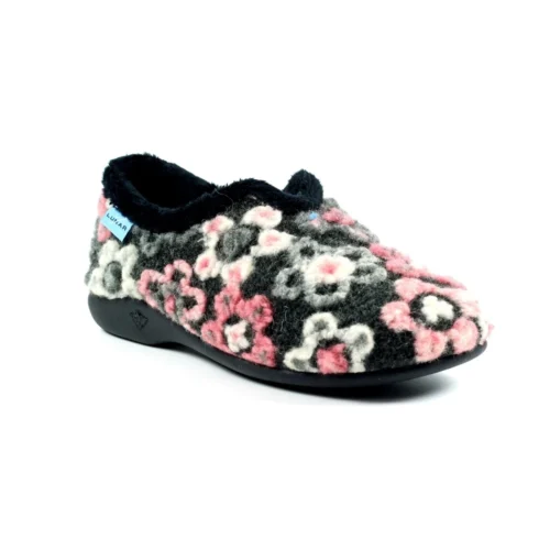 LUNAR Hippy Black Flower Full Slipper -Slipper Supply Store hippy black flower full slipper p5961 358674 image