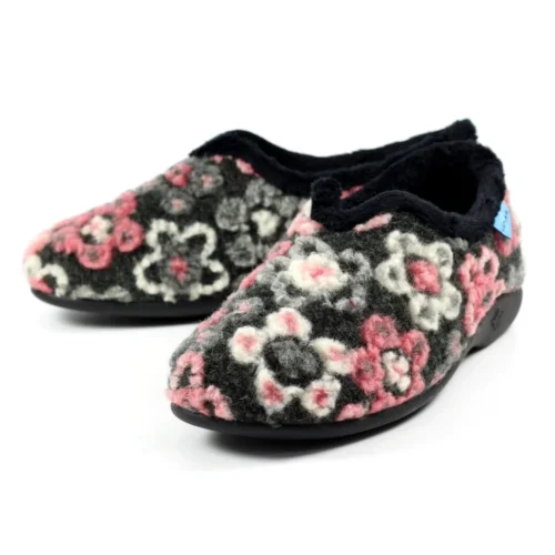 LUNAR Hippy Black Flower Full Slipper -Slipper Supply Store hippy black flower full slipper p5961 358704 image