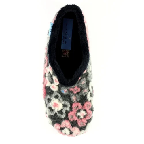 LUNAR Hippy Black Flower Full Slipper -Slipper Supply Store hippy black flower full slipper p5961 358710 image