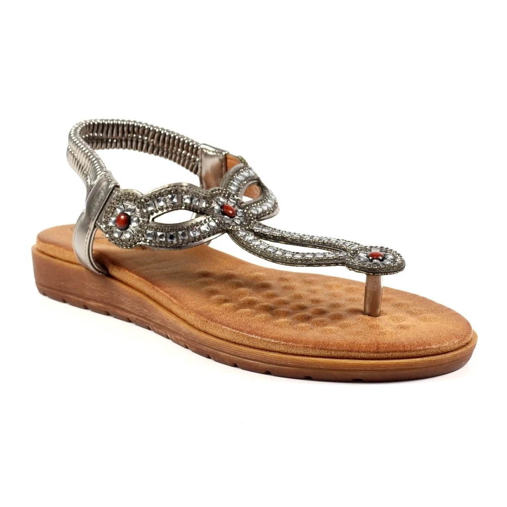 LUNAR Iona Pewter Sandal 2 LUNAR Iona Pewter Sandal - Image 2