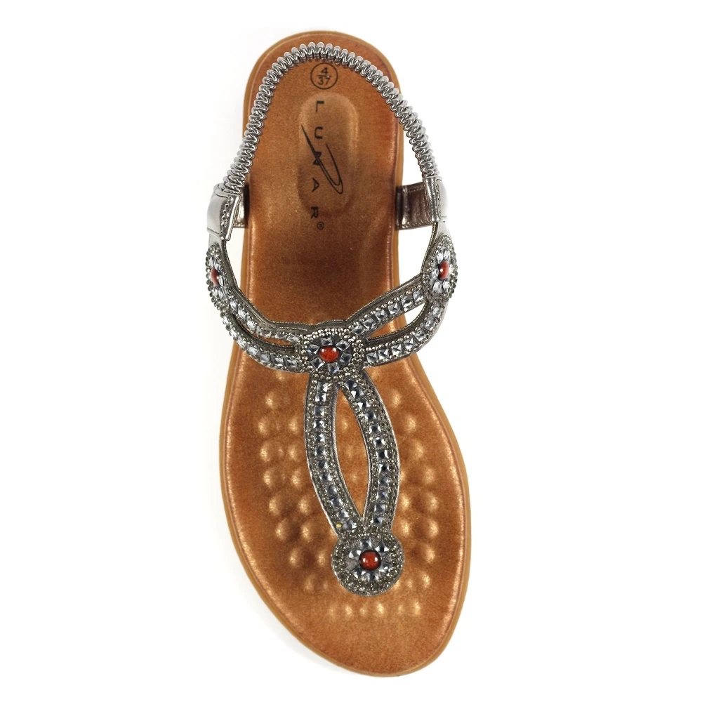 LUNAR Iona Pewter Sandal 5 LUNAR Iona Pewter Sandal - Image 5