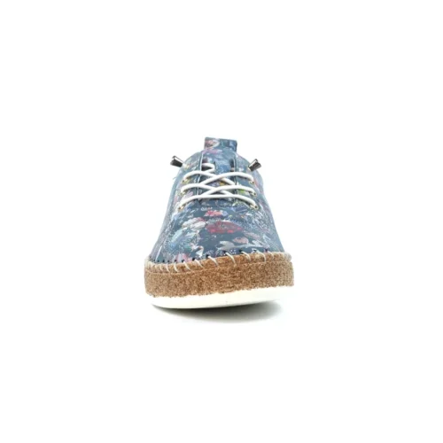 LUNAR Iva Blue Leather Plimsoll -Slipper Supply Store iva blue leather plimsoll p7137 408295 image