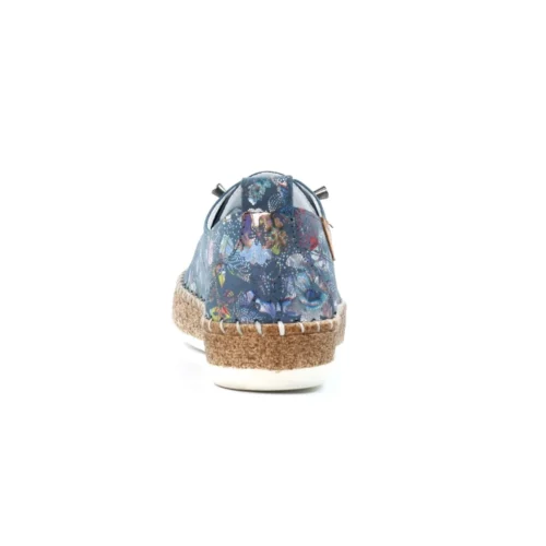 LUNAR Iva Blue Leather Plimsoll -Slipper Supply Store iva blue leather plimsoll p7137 408301 image