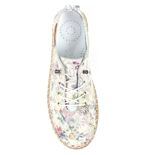 LUNAR Iva White Leather Plimsoll -Slipper Supply Store iva white leather plimsoll p7139 408415 image