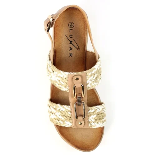 LUNAR Jamie Beige Wedge Sandal -Slipper Supply Store jamie beige wedge sandal p7351 422038 image