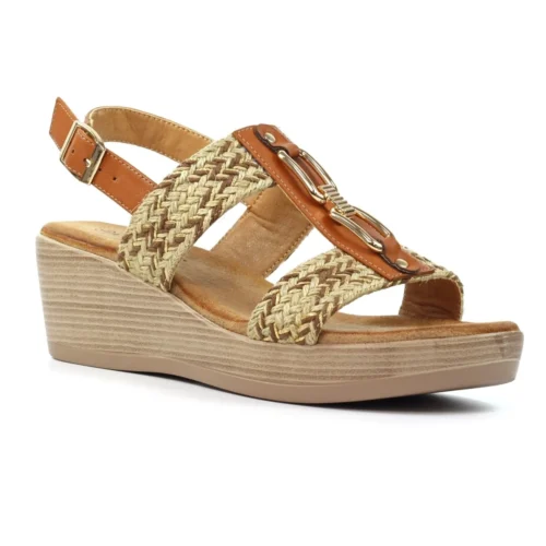 LUNAR Jamie Tan Wedge Sandal -Slipper Supply Store jamie tan wedge sandal p7352 422062 image