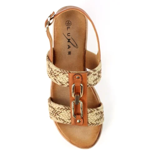 LUNAR Jamie Tan Wedge Sandal -Slipper Supply Store jamie tan wedge sandal p7352 422092 image